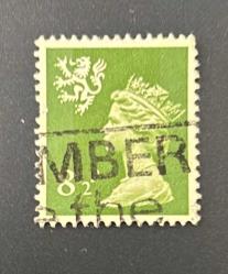 İngiltere Pulu - England Stamp - Postadan Geçmiş Pul Filateli - DAMGALI - KRALİÇE II. ELIZABETH TEMALI PUL, 8 1/2 PARA - YABANCI PULLAR -NOSTALJİK DOĞUM GÜNÜ HEDİYESİ