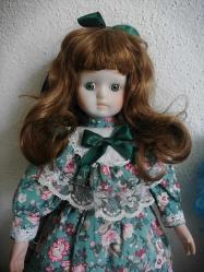 40 cm PORSELEN BEBEK YEŞİL GÖZLÜ ÇOK GÜZEL KOLEKSİYONLUK KUSURSUZ GÜZEL