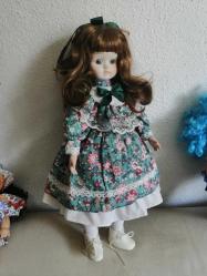 40 cm PORSELEN BEBEK YEŞİL GÖZLÜ ÇOK GÜZEL KOLEKSİYONLUK KUSURSUZ GÜZEL