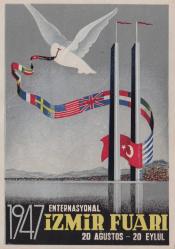 NADİR 1947 başkomutanlık meydan muharebesi 25. yılı  orijinal dönem kartopstal tam seri ilkgün damgalı