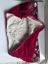 el işi  pulla işlenmiş yastık başı 1 adet 20x40 cm