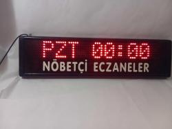 vintage kayar yazılı isikli tabela. çalışır durumda 57x15 cm