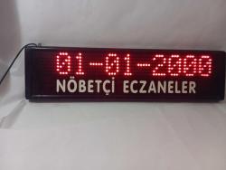 vintage kayar yazılı isikli tabela. çalışır durumda 57x15 cm