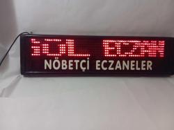 vintage kayar yazılı isikli tabela. çalışır durumda 57x15 cm