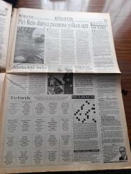 Büyük Kurultay Gazetesi - Turkish Newspaper - 19 Ocak 1998 - Ercan Karakaş Müjde Ar uğruna yuvasını yıktı fotoğraf - DYP'li eski bakanlardan Gökberk Ergenekon ses sanatçısı Nilüfer ile birlikte fotoğraf - Yıldırım Aktuna Ajda Pekkan ile beraber fotoğraf - hükümet hava gazı - Mustafa Kalemli meclisin itibarının korunması gerektiğini en çok dile getiren Başkan oydu - Refah Partisi kapatıldı - Abdullah Çatlı ve arkadaşları ASALA'yı etkisiz kıldı - öğretmenler yurt çapında fişleniyor - Samsun'da Yeni Harman sigaralarının isim hakkıyla Akhisar sigara fabrikasının %51'ini alan British American Tobacco şirketine satış işleminin altından Cem Duna çıktı - Bizde başörtü yasak İngiltere'de serbest - Bulgaristan'da hala  3 bölgede Türk şehitliği var - Kürt göçünde Talabani parmağı - Ahde Vefa ve ülkücüler - Rahmetli İlhan Darendelioğlu - Onbir Ayın Sultanı Ramazan sayfası - millet iftarını sokaklarda yapıyor - şehitler ölmez yazan Hasan Küçük - Tek Yol MHP yazan Hasan Basri Pehlivan