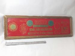 70 lerden cam altı boyama çerçeve. 64x20 cm az yipranmalari var