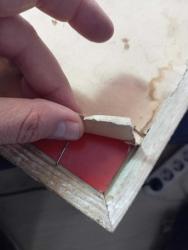 70 lerden cam altı boyama çerçeve. 64x20 cm az yipranmalari var