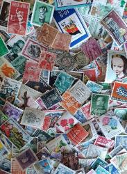 LOT.4 » 280 adet damgalı dünya pulları lotu- bol çeşitli