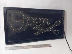 VİNTAGE berber kuaför ışıklı tabelası 48x25 cm