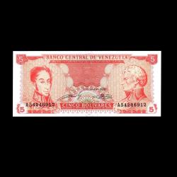 VENEZUELA (1989) - 5 Bolivares (ÇİL 10/10)