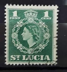 Karayip Denizi Santa Lucia Adası 1953 - damgasız