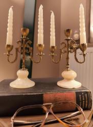 Antika Çift Şamdan