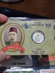 Sultan Reşat 1327/4 Gümüş 2 Kuruş Çil