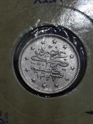 Sultan Reşat 1327/4 Gümüş 2 Kuruş Çil