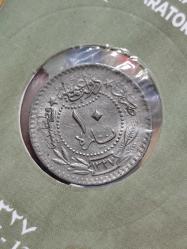 Sultan Reşat 1327/5 Nikel 10 Para Çil