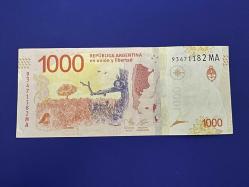 Arjantin 1000 Peso 2020. ÇÇT