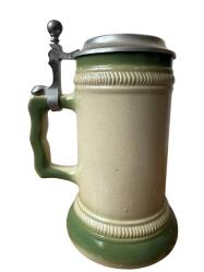 Zin Kapaklı Almanya Bierkrug Serbetçiotu Simgesi Tankart Bira Bardağı