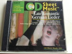 CD Sheet Music Late Romantic German Lieder / CD-ROM / *Classical*