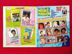 Galatasaray Tanju Çolak Avrupa Gol Kralı Poster, 4 As Kaset: Cengiz Kurtoğlu, Arif Susam En Büyük Cimbom, Hüseyin Altın Dargınım, Ferdi Tayfur Naz Etme, Canına Okuyacağım, İnal Narçın Hayret Birşeysin - Muhteşem Konser: Belkıs Akkale, Burhan Çaçan, Canan Başkaya, Ceylan, Faruk Tınaz, Emrah, Emel Sayın, Devran Çağlar, Nejat Alp, Vijdan Arıkan, Taverna 87 Grubu - Müzik Magazin Dergisi Posteri - 2-6 Haziran 1988 - Sayı: 26 - Tek Yaprak Önlü Arkalı