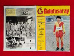 Galatasaray Fatih Terim Posteri, Arka Kapak: Bülent Alkılıç - Öz Galatasaray Dergisi - Tüm Posterlerim Gibi Orijinal Dönem Posteridir, Sonradan Baskı veya Retro Değildir