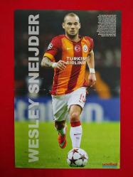 Galatasaray Wesley Sneijder Posteri - Voetbal İnternational (Hollanda) Dergisi