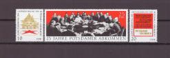 1970 Almanya DDR Potsdam Antlaşması'nın 25. Yıldönümü Mnh Lüks Tam Seri Pul -  D39
