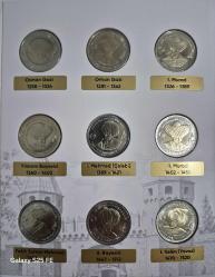 Osmanlı Padişahları1- 9 u 1 Set,de orjinal Darphane  Albümünde Her biri Sertifikalıdır