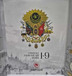 Osmanlı Padişahları1- 9 u 1 Set,de orjinal Darphane  Albümünde Her biri Sertifikalıdır