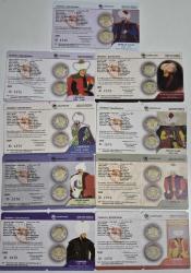 Osmanlı Padişahları1- 9 u 1 Set,de orjinal Darphane  Albümünde Her biri Sertifikalıdır