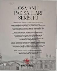 Osmanlı Padişahları1- 9 u 1 Set,de orjinal Darphane  Albümünde Her biri Sertifikalıdır