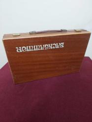 Backgammor Ahşap Çanta Tavla