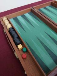 Backgammor Ahşap Çanta Tavla