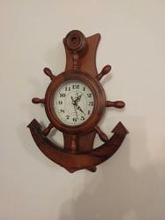 Ahşap Dümen Duvar Saati