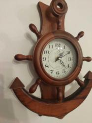 Ahşap Dümen Duvar Saati