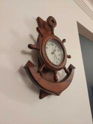 Ahşap Dümen Duvar Saati