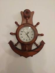 Ahşap Dümen Duvar Saati