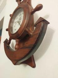 Ahşap Dümen Duvar Saati