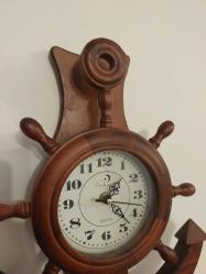 Ahşap Dümen Duvar Saati