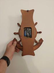 Ahşap Dümen Duvar Saati