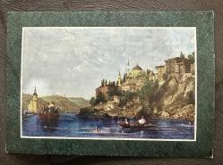 Yenişehir Palas Kız kulesi ve salacak eski tebrik kartı