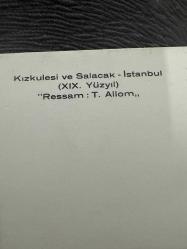 Yenişehir Palas Kız kulesi ve salacak eski tebrik kartı