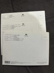 Türkiye 3 Adet 5 bölmeli eski kartpostallar