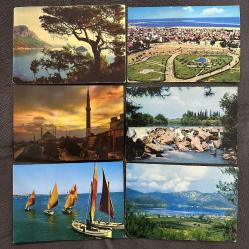 Türkiye 6 Adet eski kartpostallar