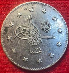 OSMANLI II.ABDÜLHAMİD 1876-1909( AH 1293-1327)  2 KURUŞ GÜMÜŞ 1293/29