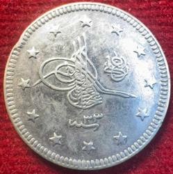 OSMANLI II.ABDÜLHAMİD 1876-1909( AH 1293-1327)  2 KURUŞ GÜMÜŞ 1293/33