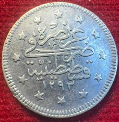 OSMANLI II.ABDÜLHAMİD 1876-1909( AH 1293-1327)  2 KURUŞ GÜMÜŞ 1293/33