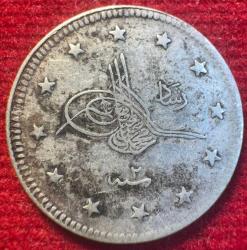 OSMANLI MEHMED REŞAD 1909-1918 ( AH 1327-1336)  2 KURUŞ GÜMÜŞ 1327/2