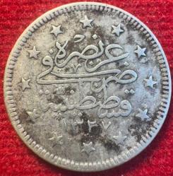 OSMANLI MEHMED REŞAD 1909-1918 ( AH 1327-1336)  2 KURUŞ GÜMÜŞ 1327/2