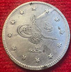 OSMANLI MEHMED REŞAD 1909-1918 ( AH 1327-1336)  2 KURUŞ GÜMÜŞ 1327/3