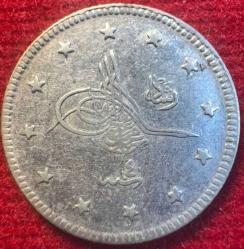 OSMANLI MEHMED REŞAD 1909-1918 ( AH 1327-1336)  2 KURUŞ GÜMÜŞ 1327/4
